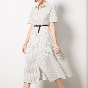 NWT Evereve Ella midi shirt dress NO BELT. Size xs